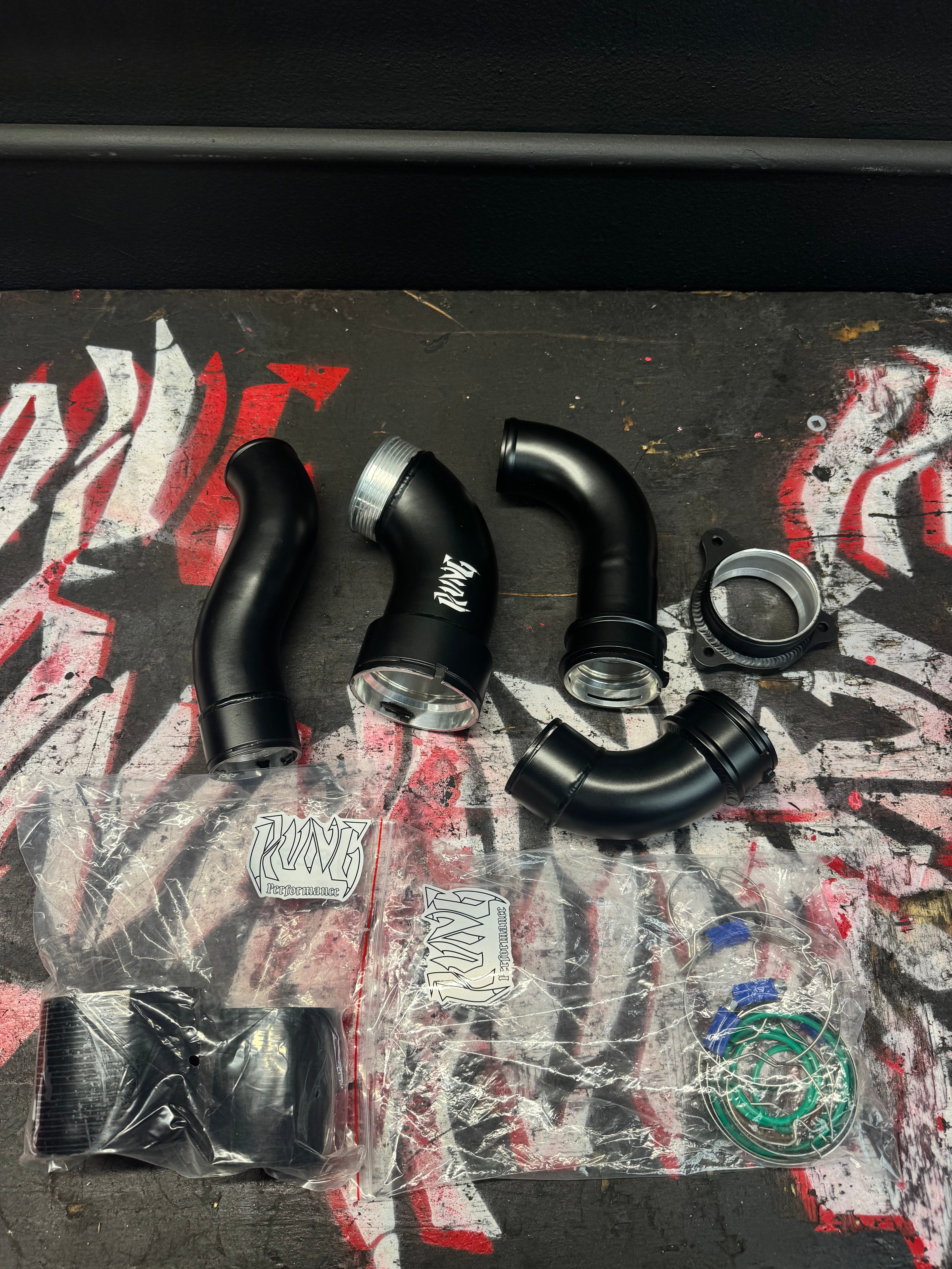 Charge Pipe Kit with Black Coating