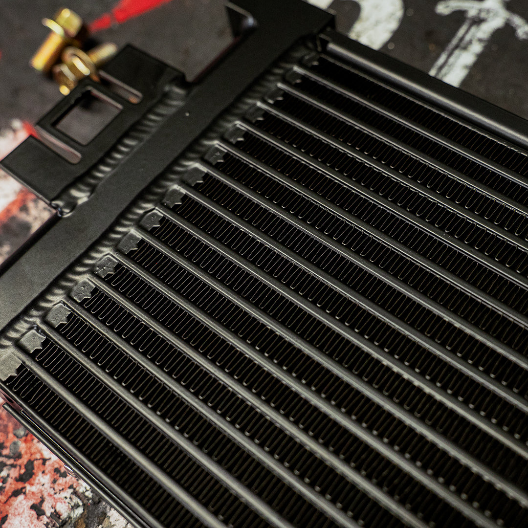 Rvng G8X/S58 Upgraded Engine Oil Cooler w/ Built In Guard