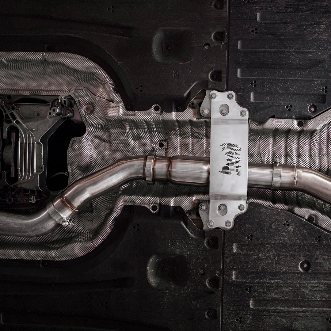 RVNG G80/G82/G87 S58 4” Modular True Single Exhaust System