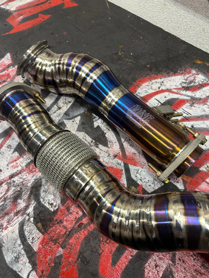 Rvng S58 BTK Edition Catless Titanium Downpipes