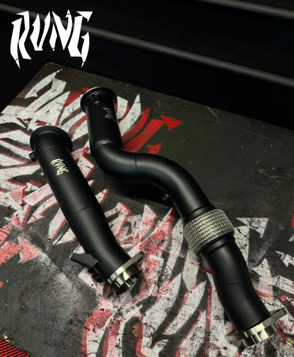 Rvng S58/G8X 3.5” FatBoy Cerakote Downpipes