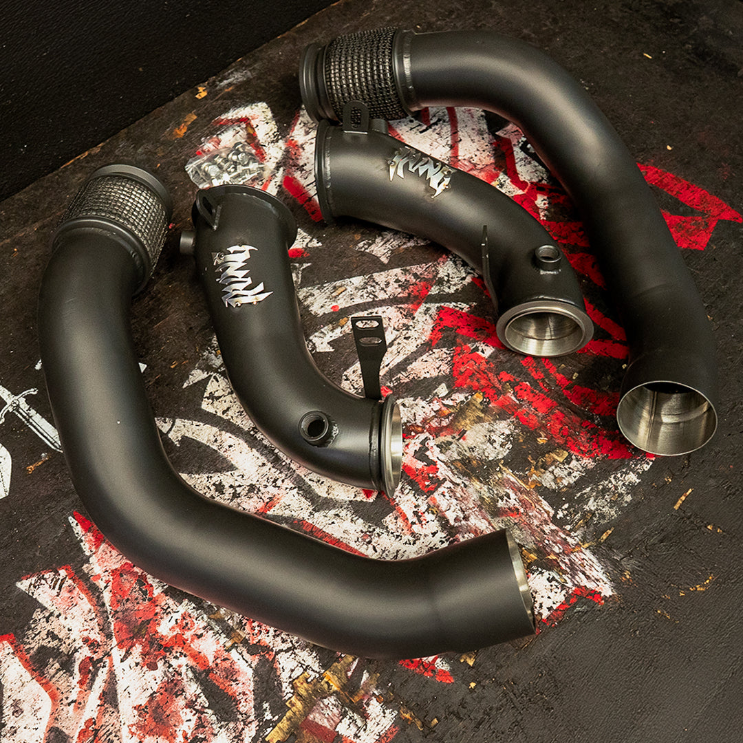 Rvng (F90,F91,F92,F93) M5 & M8 S63 Fatboy 3.5” inlet Downpipes