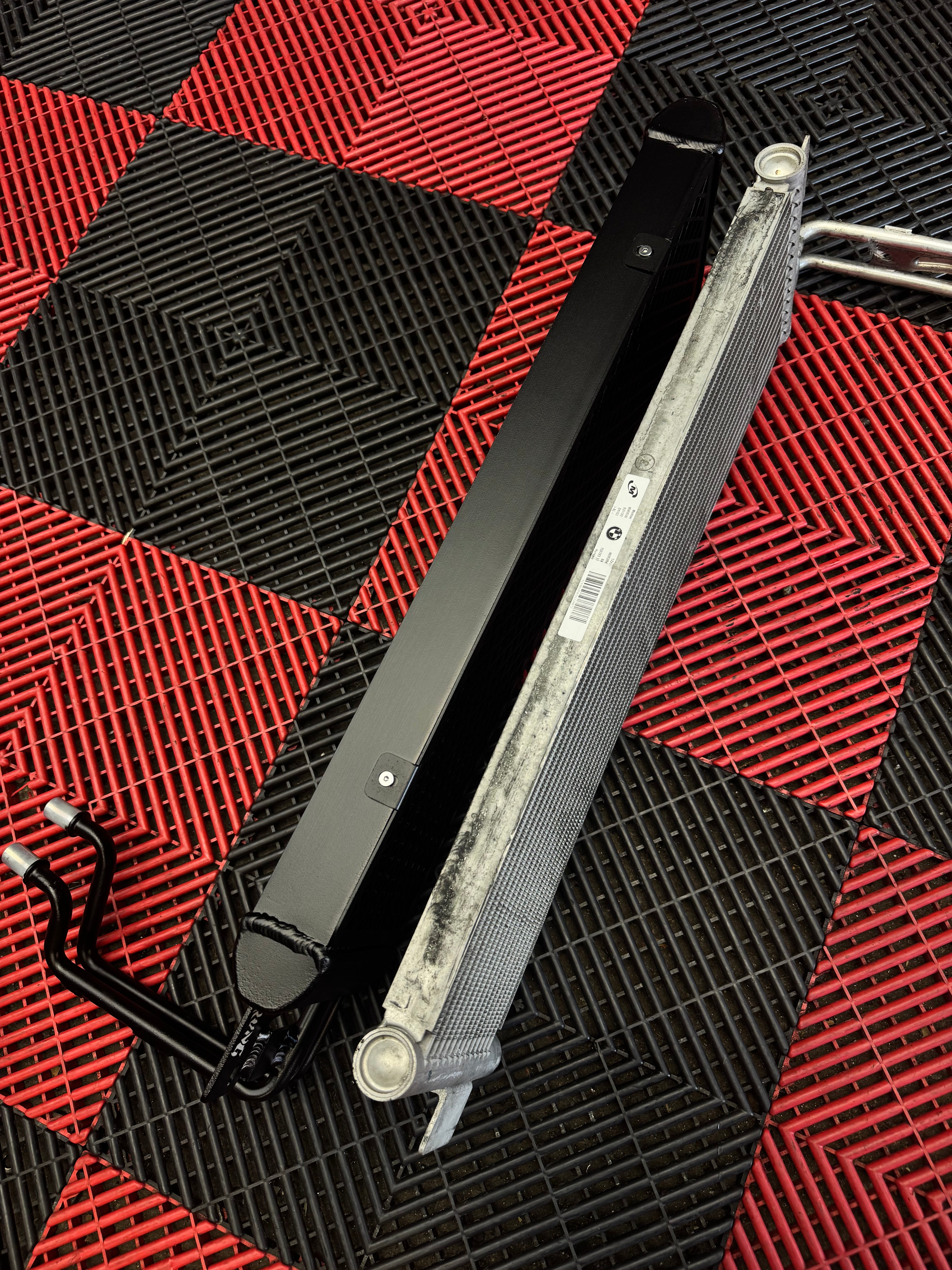 Rvng (G80,G82,G87) S58 Upgraded Core Transmission Oil Cooler w/ Built in Rock Guard