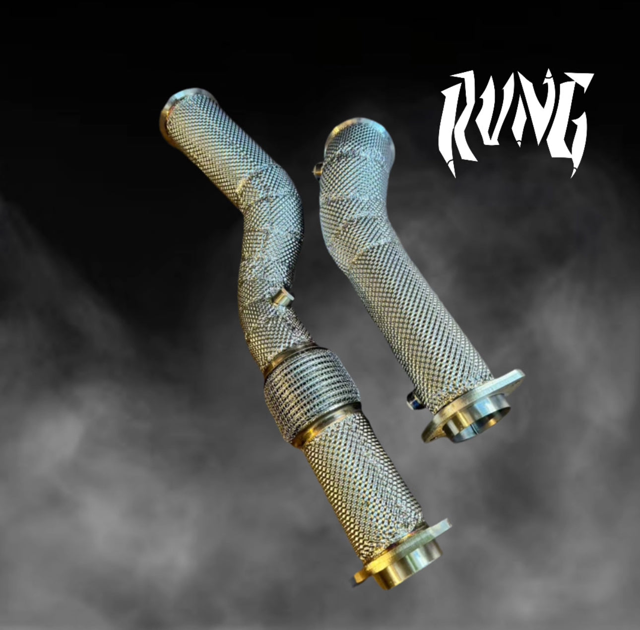 Rvng S58/G8X HeatShielded Downpipes