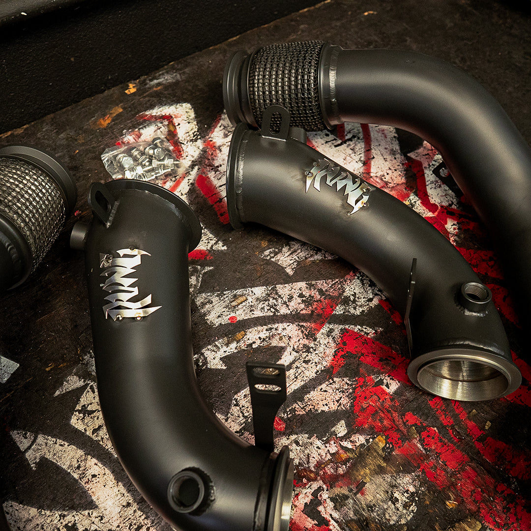 Rvng (F90,F91,F92,F93) M5 & M8 S63 Fatboy 3.5” inlet Downpipes