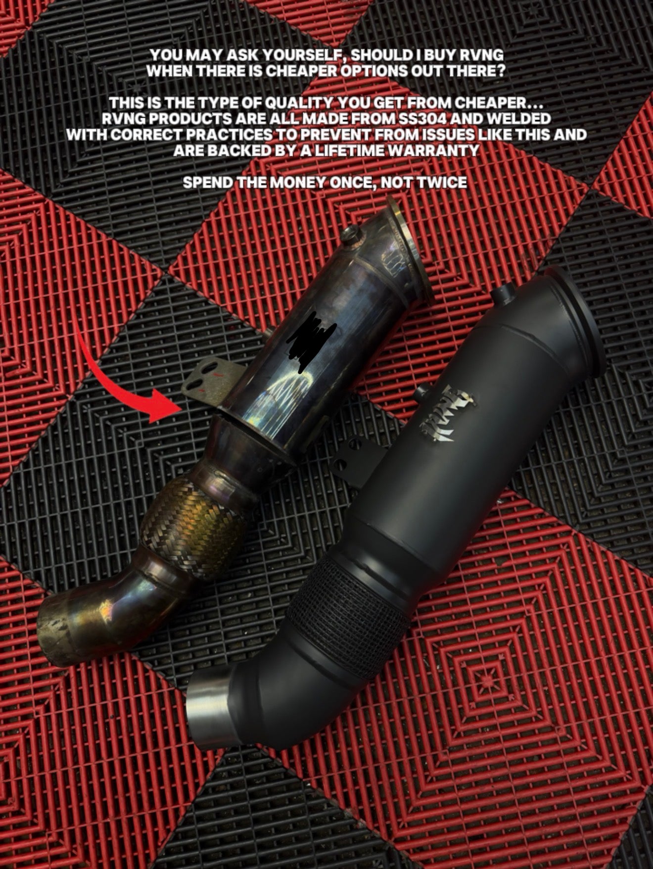 Rvng 4.5" B58 Downpipe for 1/2/3/4/5/7/ Supra series rwd & xdrive – ALL GENERATIONS