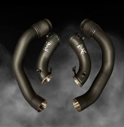 Rvng (F90,F91,F92,F93) M5 & M8 S63 Fatboy 3.5” inlet Downpipes