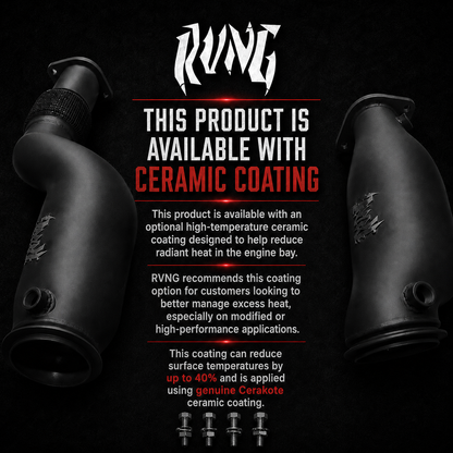 Rvng (G80,G82, G87) S58 3.5” Catless Downpipes