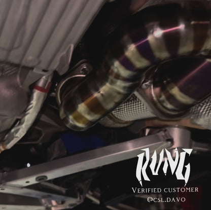 Rvng S58/G8X HeatShielded Downpipes