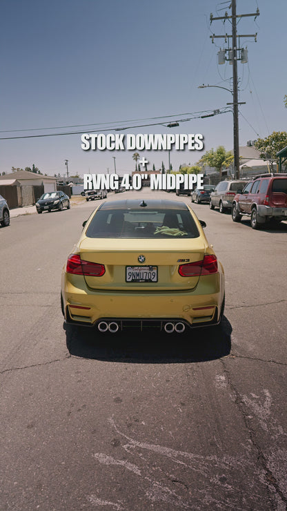 (PREORDER) Rvng (F80,F82,F87) 4” S55 Single Mid Pipe
